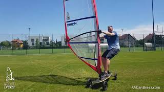 Windsurfing on the Football Field | UrbanBreez - Street Windsurfing Reborn