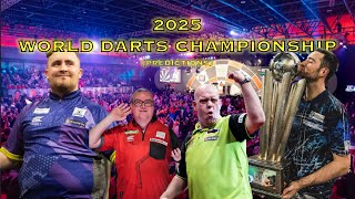 2025 Darts World Championship Predictions