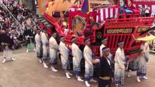 2013長崎くんち・後日・八坂神社「本石灰町・御朱印船」桟敷より　20131010 124850