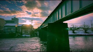 Japan Walk 4K – Morioka Kitagamigawa Riverside Iwate 盛岡市北上川周辺