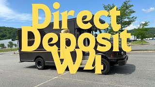How To Change Direct Deposit and Update W-4 at UPS