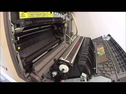 KONICA MINOLTA Bizhub c252 c250 Transfer Roller cleaning KONICA MINOLTA Bizhub c252 c250 Transfer Roller cleaning