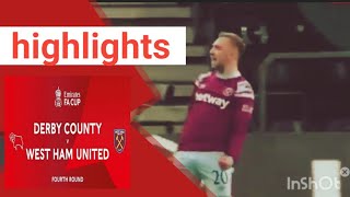 Derby county vs west ham united 0 - 2 || Emirates FA cup 22/23