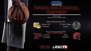 MHSAA - Provincial Junior Varsity Basketball Championship - March 12, 2024 @ IGAC