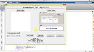 Video Steganography Using Matlab Project Code