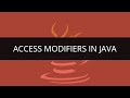 Introduction to Access Modifiers in Java | Java  Access Modifierss | Java/J2EE & SOA Tutorial