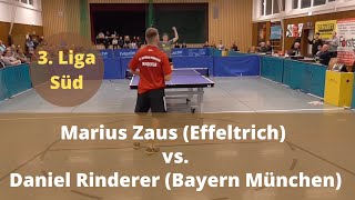 3. Bundesliga Süd: Marius Zaus vs. Daniel Rinderer