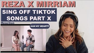 REZA vs MIRRIAM EKA SING OFF TIKTOK SONGS PART X REACTION