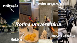 Minha rotina universitária 2023 | aulas presenciais, estudando à noite, arrume-se comigo