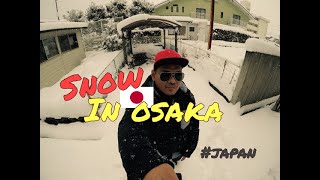 SNOW IN OSAKA, JAPAN