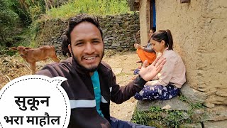 पहाड़ों का सुकून भरा माहौल || Pahadi Lifestyle Vlog || Pahadi Biker || Alok Rana