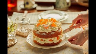 상큼한 귤 케이크, 쉽게 만드는 홈카페 디저트! Mandarin cake recipe