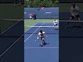 A fun point played by Alcaraz and Medvedev #alcaraz #medvedev #usopen #tennis #shorts