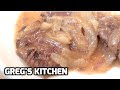 BRAISED STEAK AND ONIONS - HowTo Recipe  - Greg's Kitchen