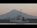 10月26日　静岡側初冠雪　明けゆく富士山