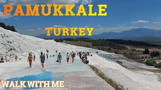 PAMUKKALE ~ TURKEY ~DENIZLI Authentic 4K Walking tour #pamukkale #türkiye #turkey