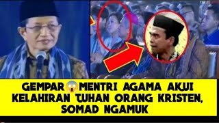 Merinding😱Menteri Agama Akui Kelahiran Yesus TUHAN, Somad Ngamuk, Wajib Nonton