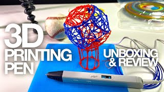 3D Printing Pen Unboxing & Review - MYNT3D Professional Printing RP800A 3D Pen with OLED Display