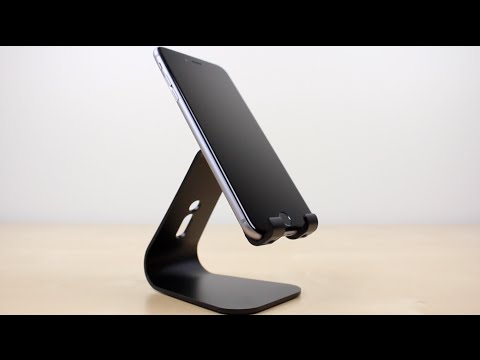 Topstilwell Universal Black Solid Aluminum Desktop Stand Mount Best Stand For Iphone 6 Plus 6s Elago M2 Unboxing