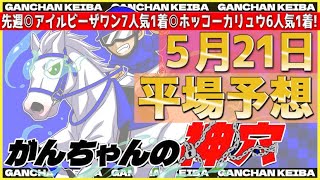 【5月21日土曜日平場予想】\