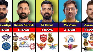 Top Cricketers With How Many TEAMS They Played For in IPL