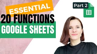 Beginner Formulas in Google Sheets (Part 2)