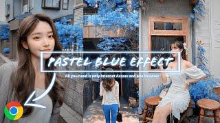 သစ်ပင်ပြာ Effect ကို Chrome နှင့်ဖန်တီးခြင်း / How to get pastel blue effect with chrome easily