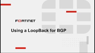 Using a loopback for BGP peering