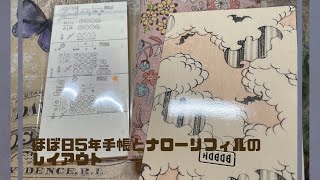 ほぼ日5年手帳とナローリフィルのレイアウト✧*📖 𓂃𓈒 𓂂𓏸#13