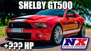 SUPERCHARGED SHELBY GT500 GETS NITROUS AND GOES TO THE DYNO! Nitrous Express GT500 Plate System