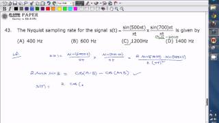 GATE 2010 ECE Sampling Theorem