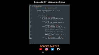 Leetcode 97. Interleaving String in Python | Python Leetcode | Python Coding Tutorial | Python ASMR