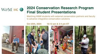 2024 CRP Final Presentations AM Session