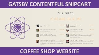 Gatsby Coffee Shop Website