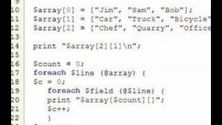 Perl Tutorial 93 - Arrays of Arrays
