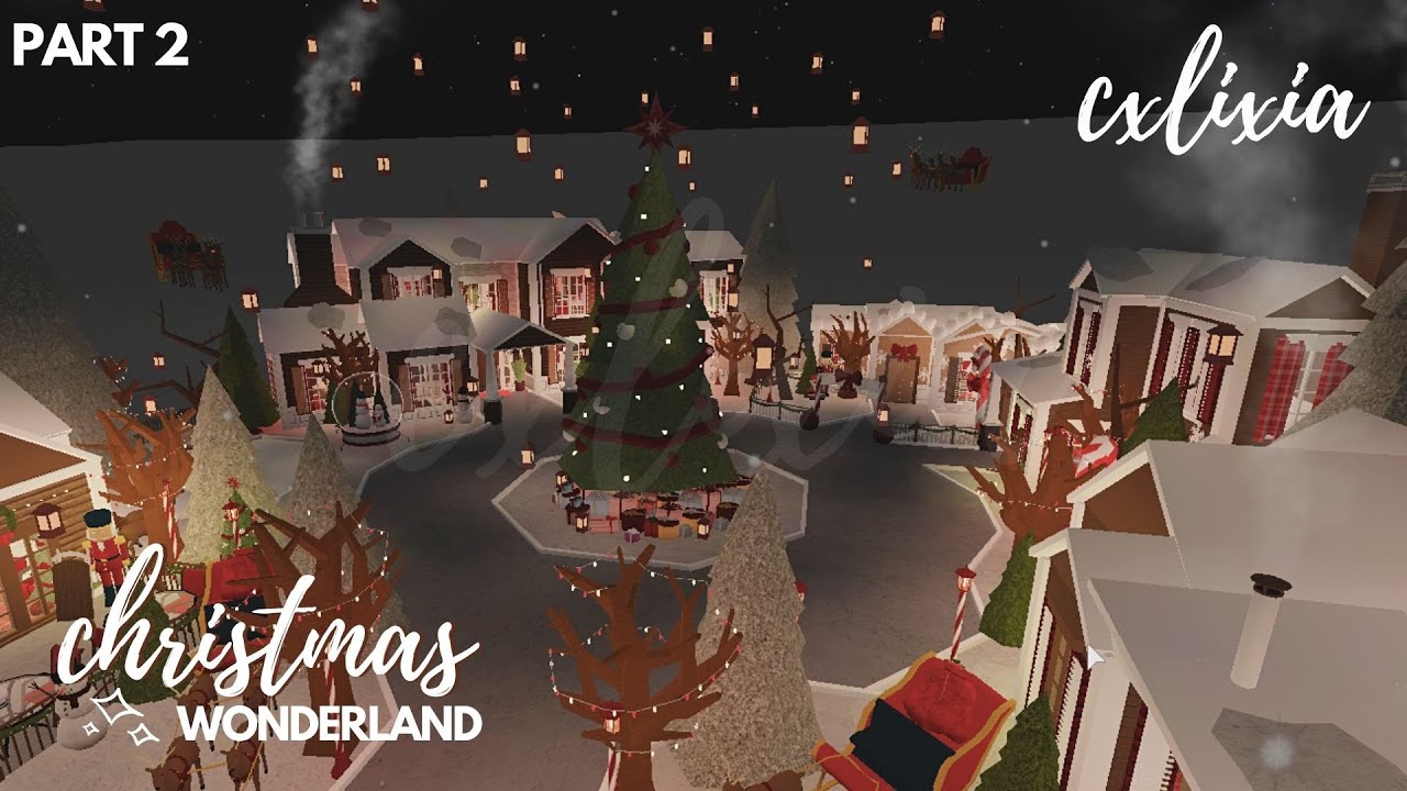 ROBLOX | Bloxburg: Winter / Christmas Wonderland Part 2 | Speedbuild ...