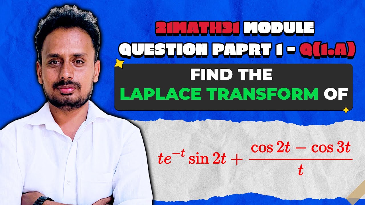 21mat31 Model Question Paper 1 Q 1a Module 1 Laplace Transform