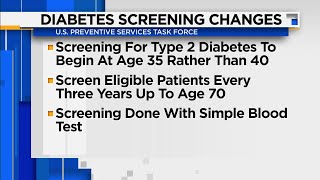 New recommendations on diabetes screening