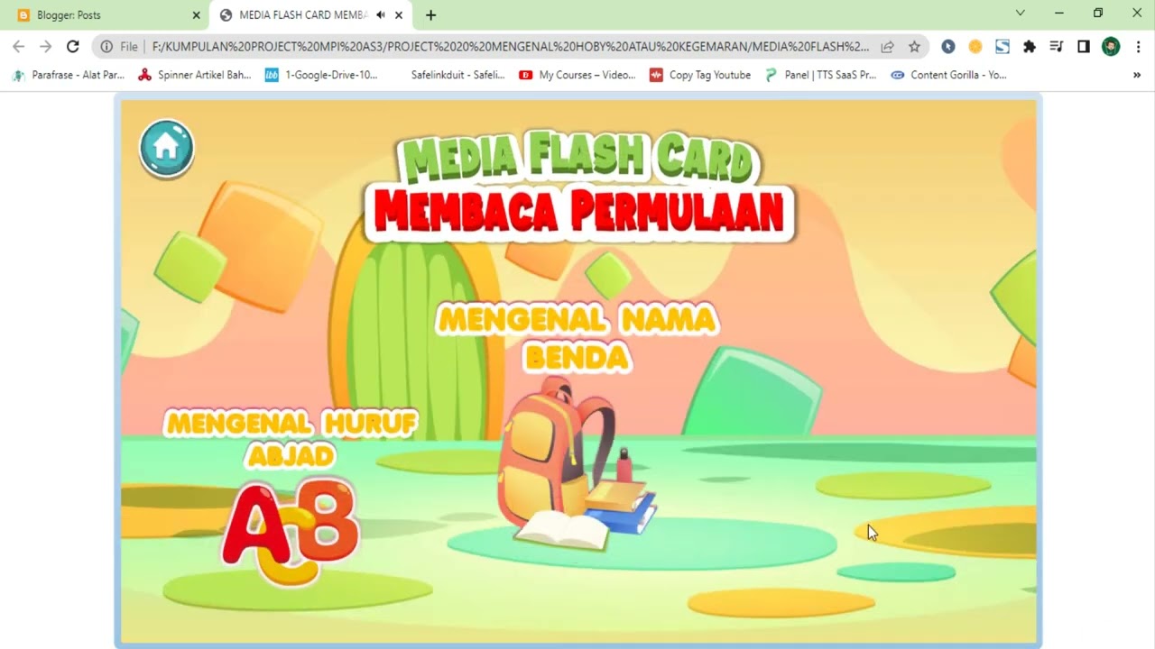 MEDIA PEMBELAJARAN INTERAKTIF - MEDIA FLASHCARD MEMBACA PERMULAAN ...