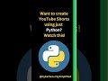 Create YouTube Shorts with Python Code! | 15s Video Using MoviePy #shorts