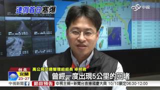 【中視新聞】國慶塞! 連假首日國道湧入260萬車次 20151009