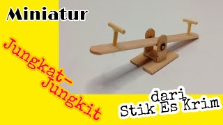 Ide Kreatif Miniatur Jungkat-Jungkit dari Stik Es Krim || DeF Channel #diy #miniature #craft