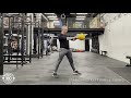 staggered kettlebell swing