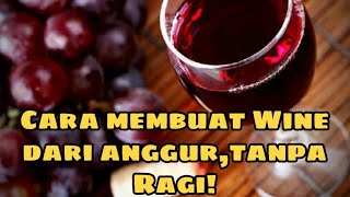 cara membuat wine dari anggur