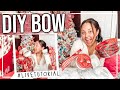 DIY CHRISTMAS BOW TREE TOPPER 🎄 | HOW TO MAKE CHRISTMAS BOWS @Page Danielle