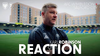 REACTION | Karl Robinson after Salford lose in London