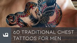 60 Traditional Chest Tattoos For Men