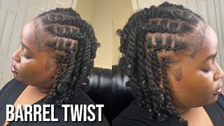 Barrel Twist Tutorial on Short Locs