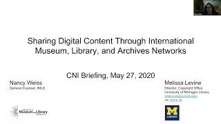 Sharing Digital Content through International Museum, Library, and Archives Networks Today