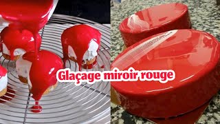 GLAÇAGE MIROIR ROUGE BRILLANT ❤️ كلاصاج ميروار أحمر لامع وناجح 💯